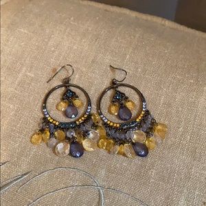 Boho silver earrings!